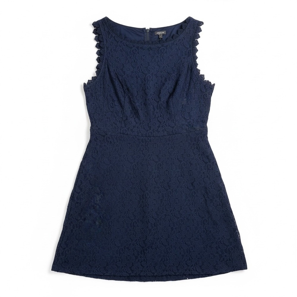 Lily Rose Navy Lace Dress 1X Sleeveless Fit‎ Flare Special Occasion NWT